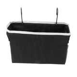Bedside Storage Basket Hook Hanging Canvas Bag Rail Organization Shelf for Dormitory Office Living Room - Top-Down View