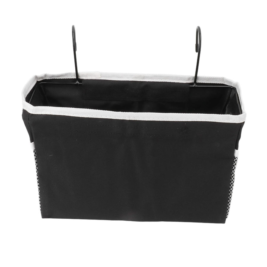 Bedside Storage Basket Hook Hanging Canvas Bag Rail Organization Shelf for Dormitory Office Living Room