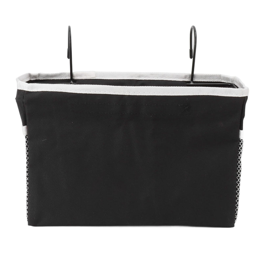 Bedside Storage Basket Hook Hanging Canvas Bag Rail Organization Shelf for Dormitory Office Living Room