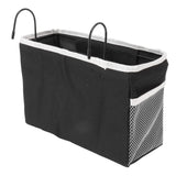 Bedside Storage Basket Hook Hanging Canvas Bag Rail Organization Shelf for Dormitory Office Living Room