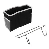 Bedside Storage Basket Hook Hanging Canvas Bag Rail Organization Shelf for Dormitory Office Living Room - Extra Image