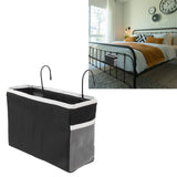 Bedside Storage Basket Hook Hanging Canvas Bag Rail Organization Shelf for Dormitory Office Living Room - Extra Image