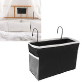 Bedside Storage Basket Hook Hanging Canvas Bag Rail Organization Shelf for Dormitory Office Living Room - Extra Image