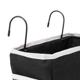 Bedside Storage Basket Hook Hanging Canvas Bag Rail Organization Shelf for Dormitory Office Living Room - Extra Image