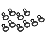 10PCS O Type Anchor Hooks Black Stainless Steel Tie Down Strapping Rings for Trailer Bike Truck