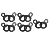 10PCS O Type Anchor Hooks Black Stainless Steel Tie Down Strapping Rings for Trailer Bike Truck - Extra Image