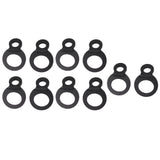 10PCS O Type Anchor Hooks Black Stainless Steel Tie Down Strapping Rings for Trailer Bike Truck