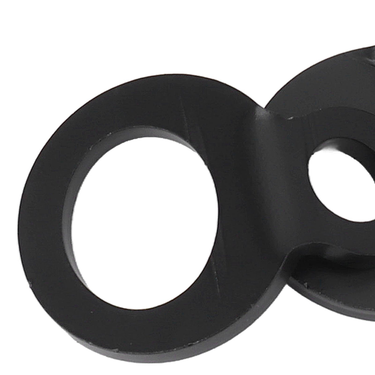 10PCS O Type Anchor Hooks Black Stainless Steel Tie Down Strapping Rings for Trailer Bike Truck