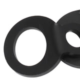 10PCS O Type Anchor Hooks Black Stainless Steel Tie Down Strapping Rings for Trailer Bike Truck