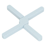 Silicone Trivet Thickened Foldable Heat Resistant Anti Slip Space Saving Collapsible Trivet for Home Kitchen Cooking Blue