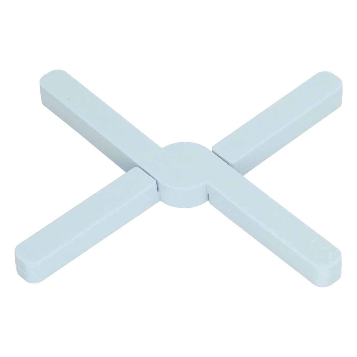 Silicone Trivet Thickened Foldable Heat Resistant Anti Slip Space Saving Collapsible Trivet for Home Kitchen Cooking Blue