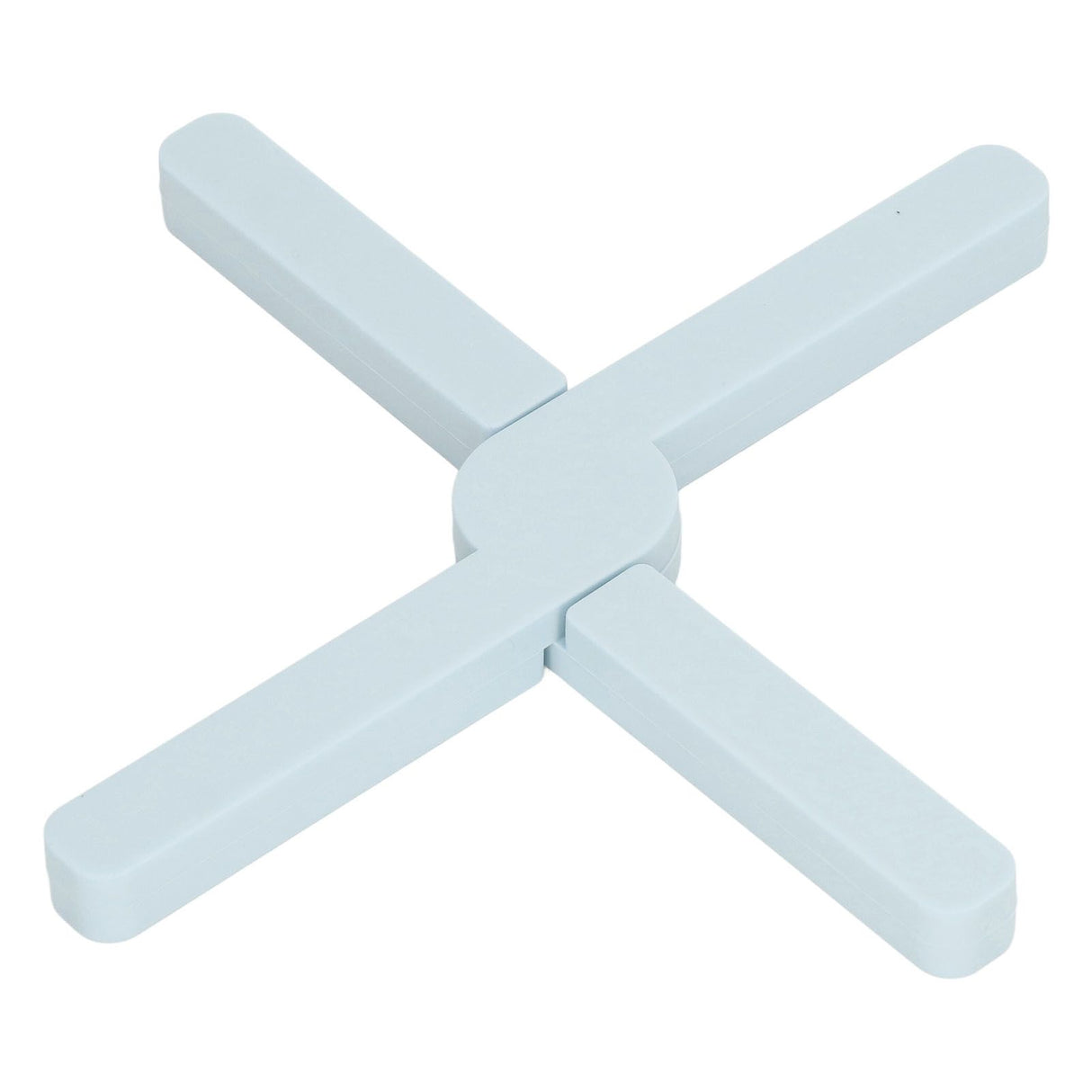 Silicone Trivet Thickened Foldable Heat Resistant Anti Slip Space Saving Collapsible Trivet for Home Kitchen Cooking Blue