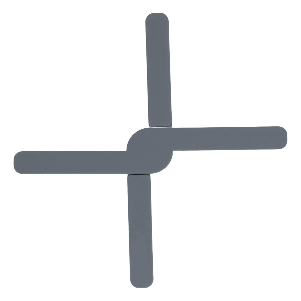 Silicone Trivet Thickened Foldable Heat Resistant Anti Slip Space Saving Collapsible Trivet for Home Kitchen Cooking Dark Gray