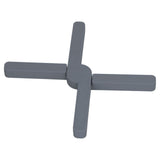 Silicone Trivet Thickened Foldable Heat Resistant Anti Slip Space Saving Collapsible Trivet for Home Kitchen Cooking Dark Gray
