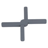 Silicone Trivet Thickened Foldable Heat Resistant Anti Slip Space Saving Collapsible Trivet for Home Kitchen Cooking Dark Gray