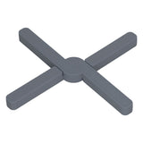 Silicone Trivet Thickened Foldable Heat Resistant Anti Slip Space Saving Collapsible Trivet for Home Kitchen Cooking Dark Gray