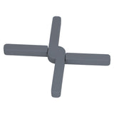 Silicone Trivet Thickened Foldable Heat Resistant Anti Slip Space Saving Collapsible Trivet for Home Kitchen Cooking Dark Gray - Extra Image