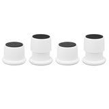 4Pcs Height Adjustable Furniture Riser Wear Resistant Non Slip Furniture Pads for Coffee Machine Sofa White