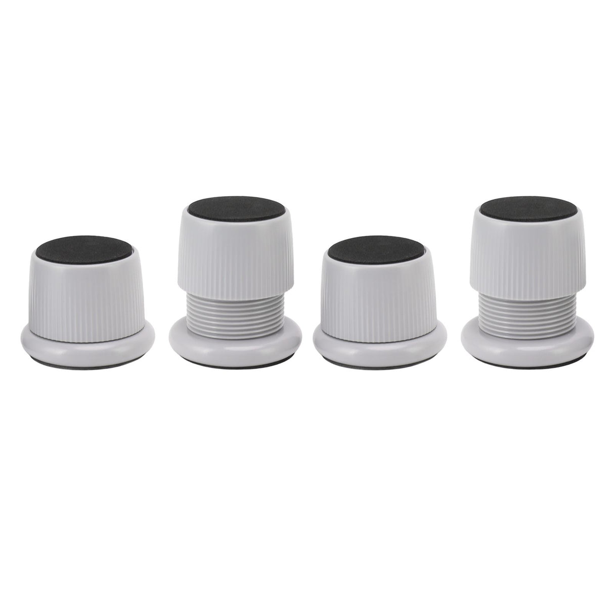 4Pcs Height Adjustable Furniture Riser Wear Resistant Non Slip Furniture Pads for Coffee Machine Sofa Grey