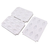 Meatball Making Mold ABS Meatloaf Maker Press Tool Dishwasher Safe Meatball Maker for Kitchen DIY Nine Grids - Top-Down View