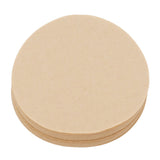 100Pcs 64mm Round Coffee Filter Unbleached Natural Coffee Filter Paper for 1 to 2 People Measure - Side View