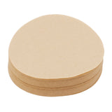 100Pcs 64mm Round Coffee Filter Unbleached Natural Coffee Filter Paper for 1 to 2 People Measure - 45-Degree Angle