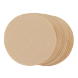 100Pcs 64mm Round Coffee Filter Unbleached Natural Coffee Filter Paper for 1 to 2 People Measure - Low Angle
