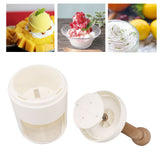 Manual Ice Crusher Hand Ice Shaver Machine Snow Cone Maker Drink DIY Set for Home Kitchen