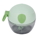 Manual Garlic Chopper Multifunctional Mini Hand Pull String Garlic Mincer Food Processor for Home Green - Top-Down View