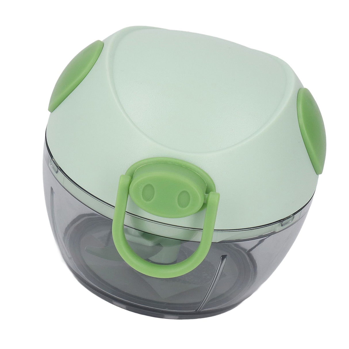 Manual Garlic Chopper Multifunctional Mini Hand Pull String Garlic Mincer Food Processor for Home Green