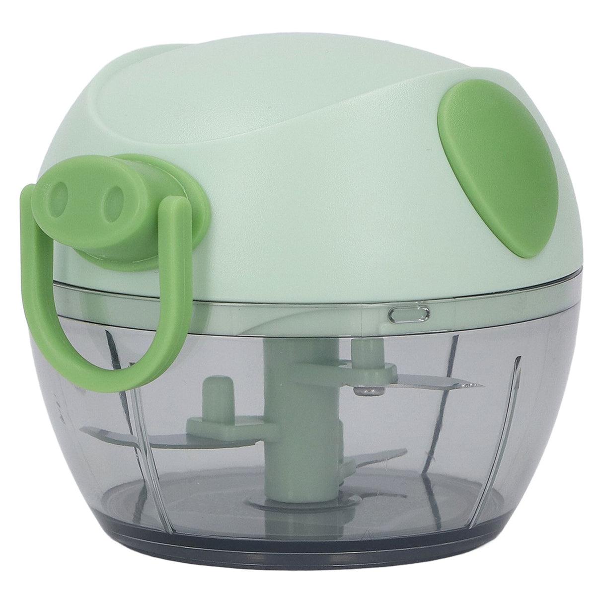 Manual Garlic Chopper Multifunctional Mini Hand Pull String Garlic Mincer Food Processor for Home Green