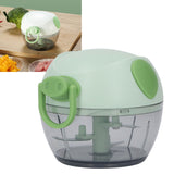 Manual Garlic Chopper Multifunctional Mini Hand Pull String Garlic Mincer Food Processor for Home Green