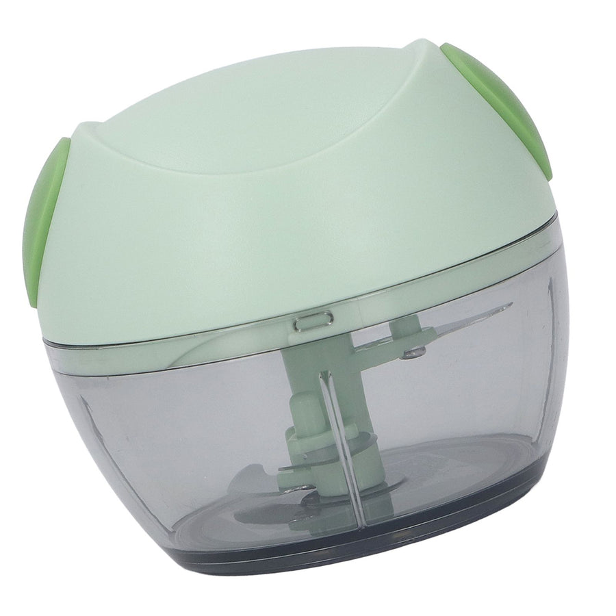 Manual Garlic Chopper Multifunctional Mini Hand Pull String Garlic Mincer Food Processor for Home Green