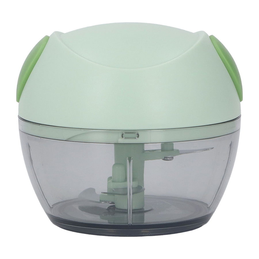 Manual Garlic Chopper Multifunctional Mini Hand Pull String Garlic Mincer Food Processor for Home Green