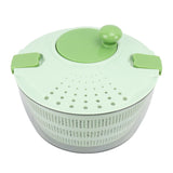 Salad Spinner Plastic Time Saving Fast Mixing Washable Rotatable Veggie Washer for Kitchen Green