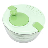 Salad Spinner Plastic Time Saving Fast Mixing Washable Rotatable Veggie Washer for Kitchen Green