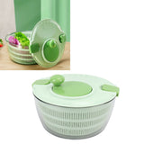Salad Spinner Plastic Time Saving Fast Mixing Washable Rotatable Veggie Washer for Kitchen Green - Extra Image