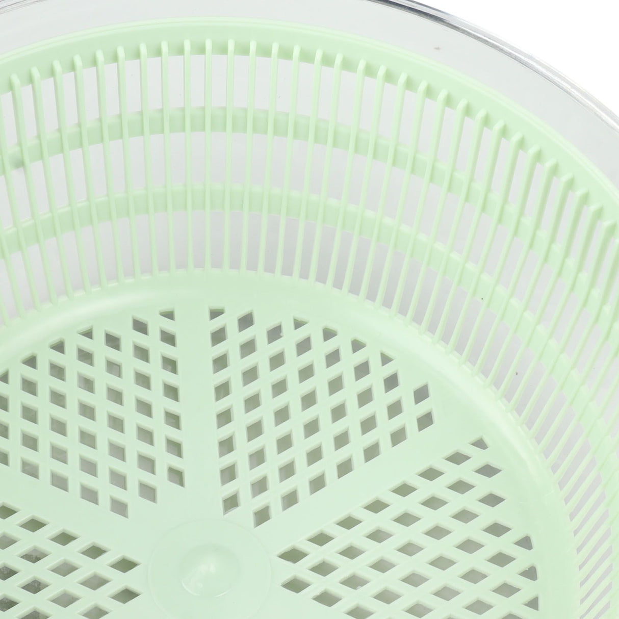 Salad Spinner Plastic Time Saving Fast Mixing Washable Rotatable Veggie Washer for Kitchen Green