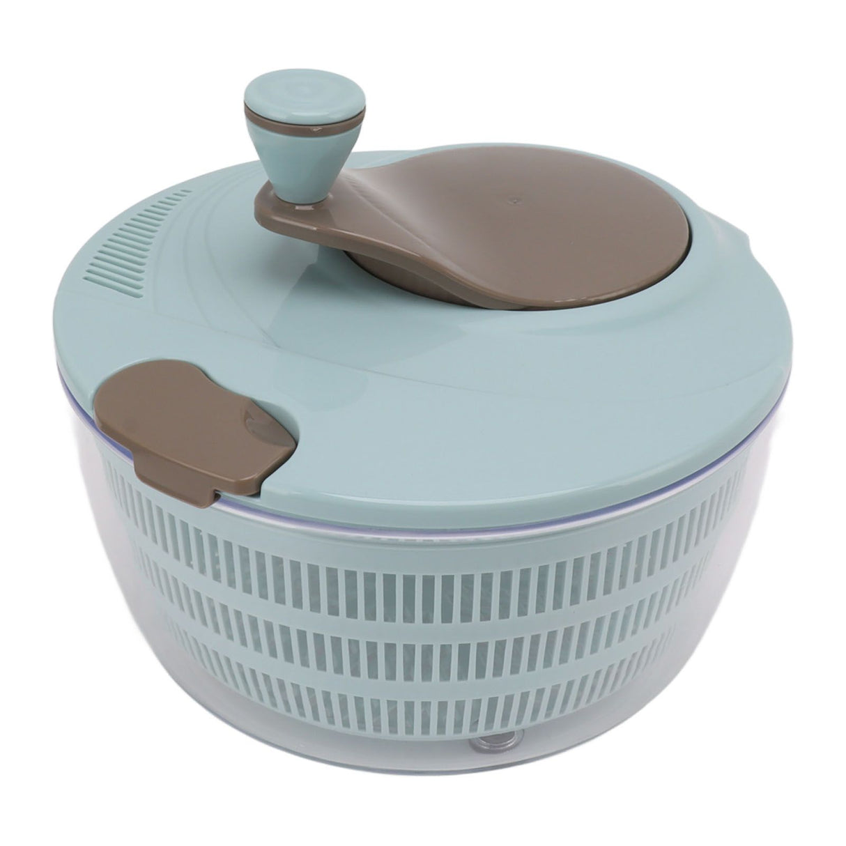 Salad Spinner Plastic Time Saving Fast Mixing Washable Rotatable Veggie Washer for Kitchen Blue