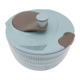 Salad Spinner Plastic Time Saving Fast Mixing Washable Rotatable Veggie Washer for Kitchen Blue