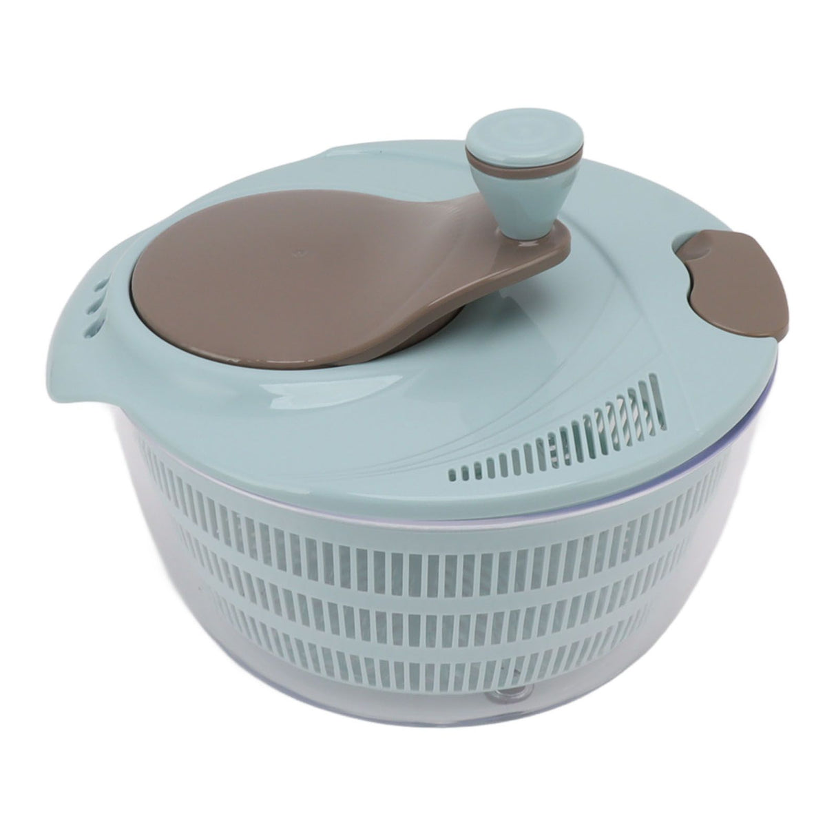 Salad Spinner Plastic Time Saving Fast Mixing Washable Rotatable Veggie Washer for Kitchen Blue