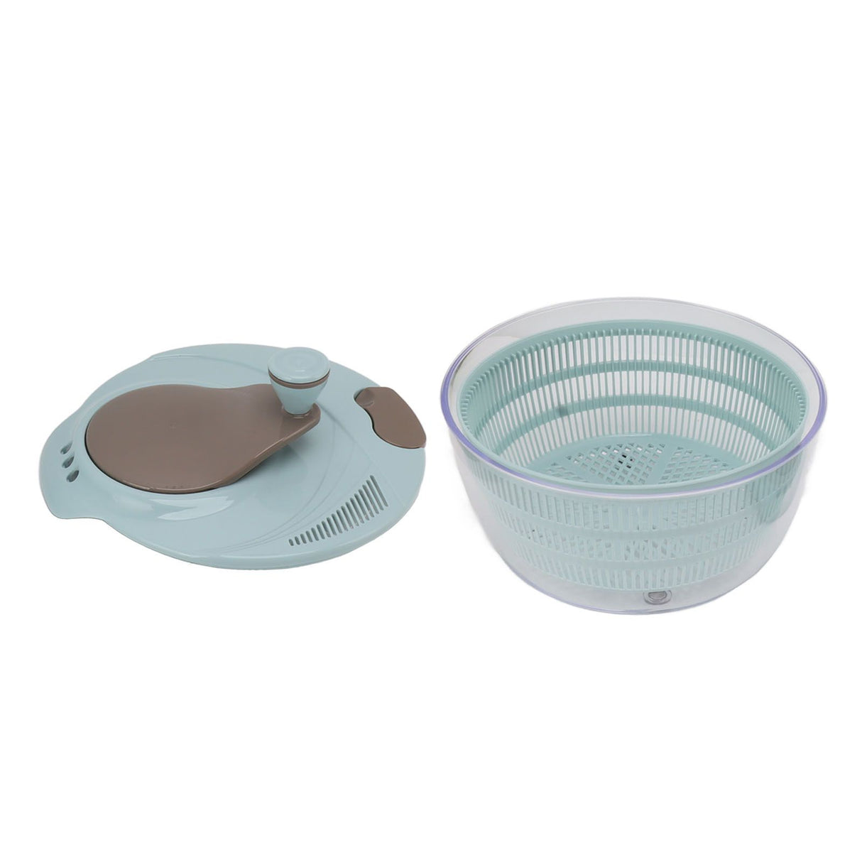 Salad Spinner Plastic Time Saving Fast Mixing Washable Rotatable Veggie Washer for Kitchen Blue
