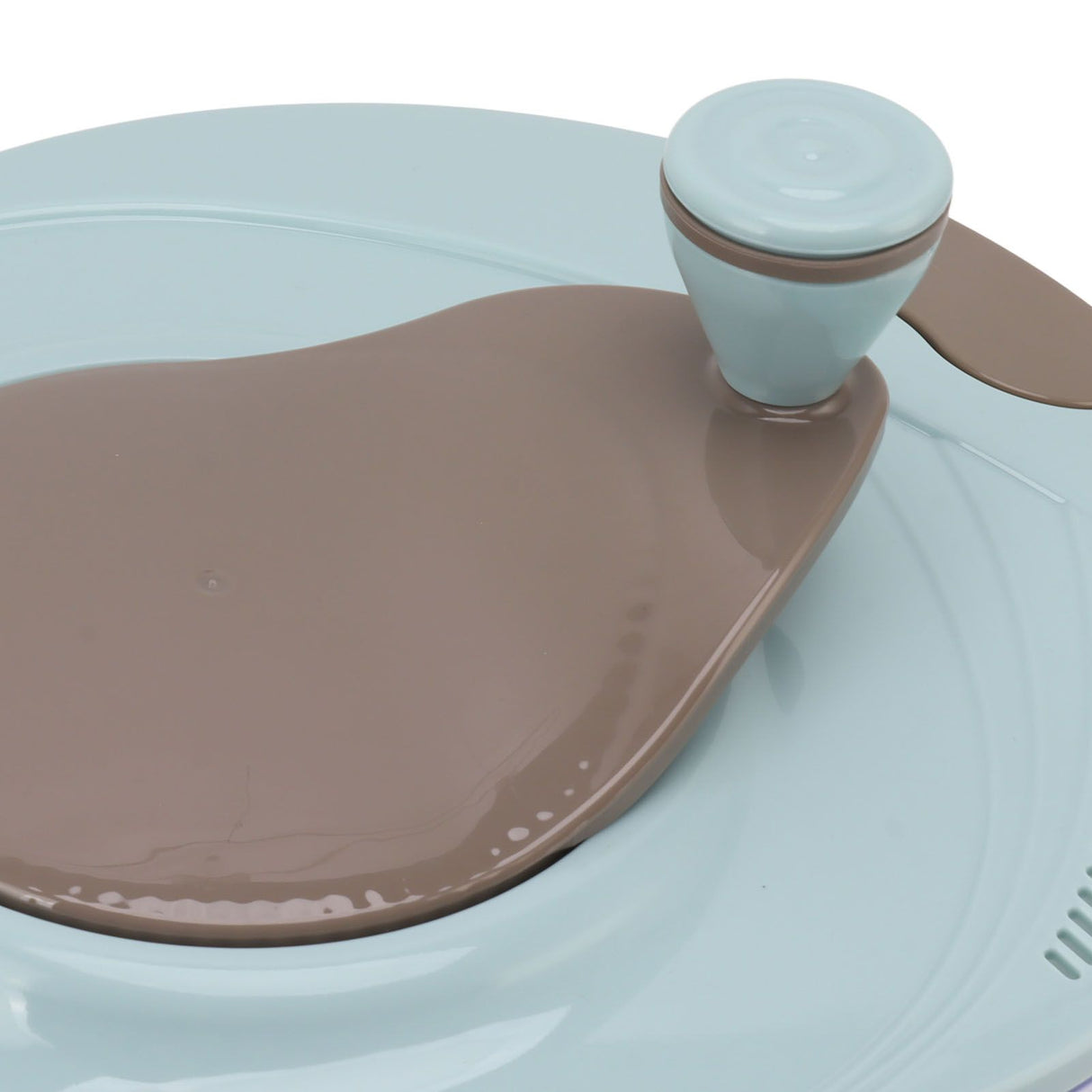 Salad Spinner Plastic Time Saving Fast Mixing Washable Rotatable Veggie Washer for Kitchen Blue