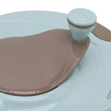 Salad Spinner Plastic Time Saving Fast Mixing Washable Rotatable Veggie Washer for Kitchen Blue - Extra Image