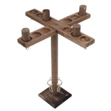 Hook and Ring Game for Four Players Wooden Hooks Fast Paced Interactive Game for Party Bar