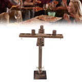 Hook and Ring Game for Four Players Wooden Hooks Fast Paced Interactive Game for Party Bar