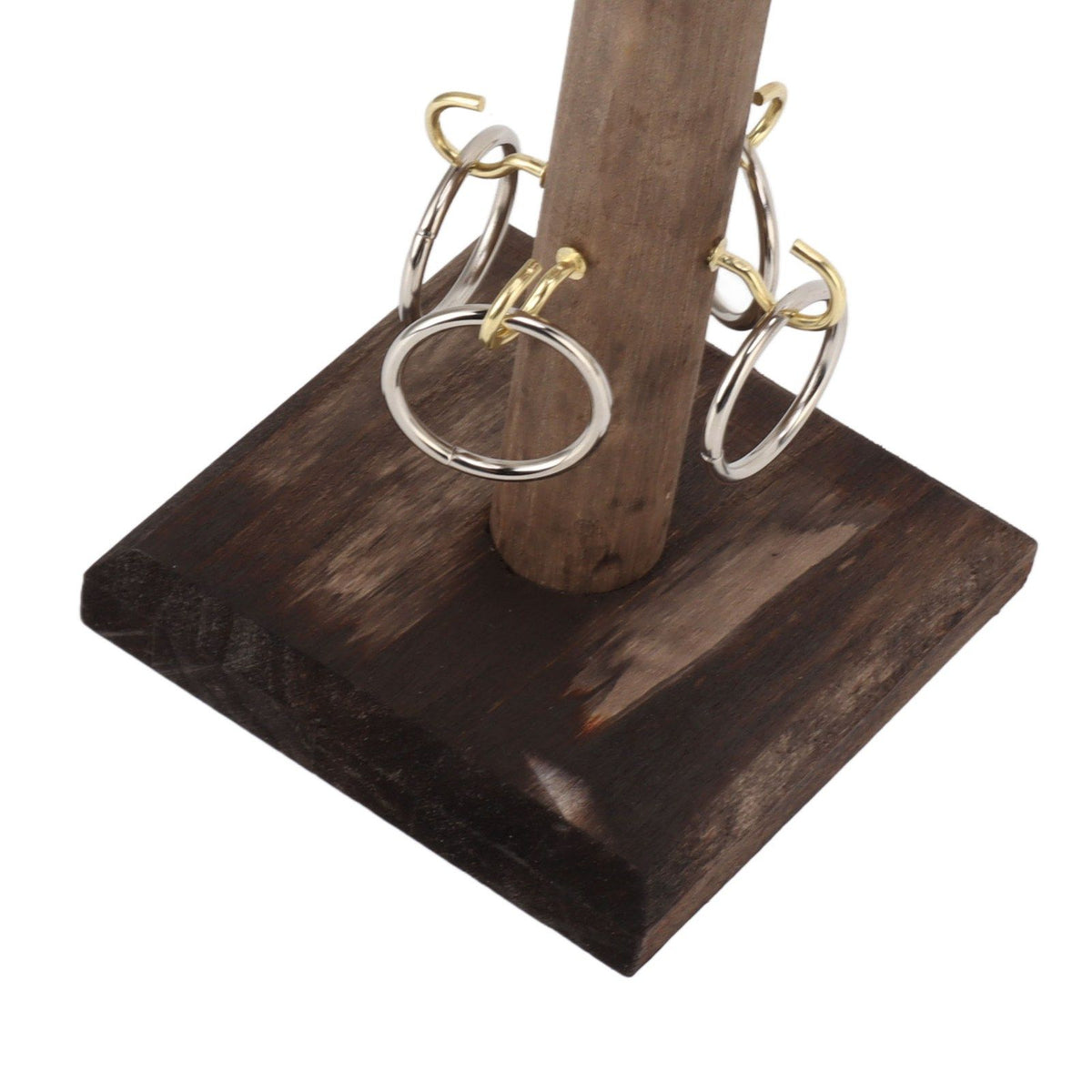 Hook and Ring Game for Four Players Wooden Hooks Fast Paced Interactive Game for Party Bar