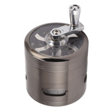 Manual Spice Grinder Zinc Alloy Portable Herb Mill Powder Grinding Machine for Household Use - Rear View