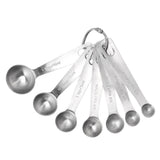7 PCS Stainless Steel Measuring Spoons Set Small Measuring Teaspoons Baking Tool for Dry Or Liquid