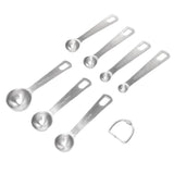 7 PCS Stainless Steel Measuring Spoons Set Small Measuring Teaspoons Baking Tool for Dry Or Liquid